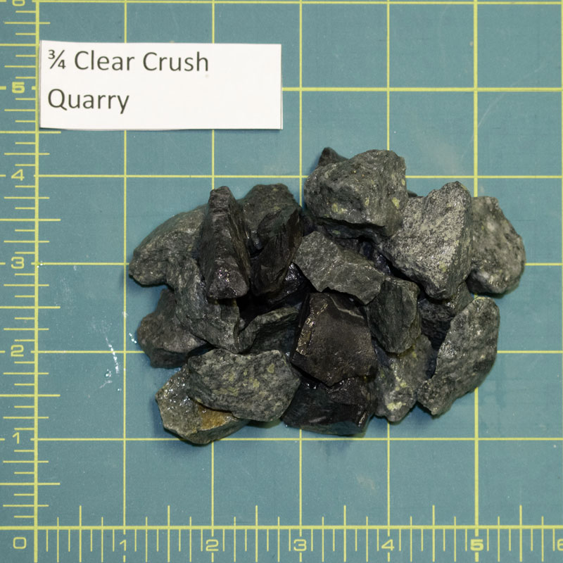 3/4 Clear Crush Quarry